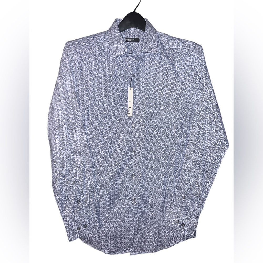 NWT Bar III Slim Fit Men’s Long Sleeve Casual Button Up Size Small